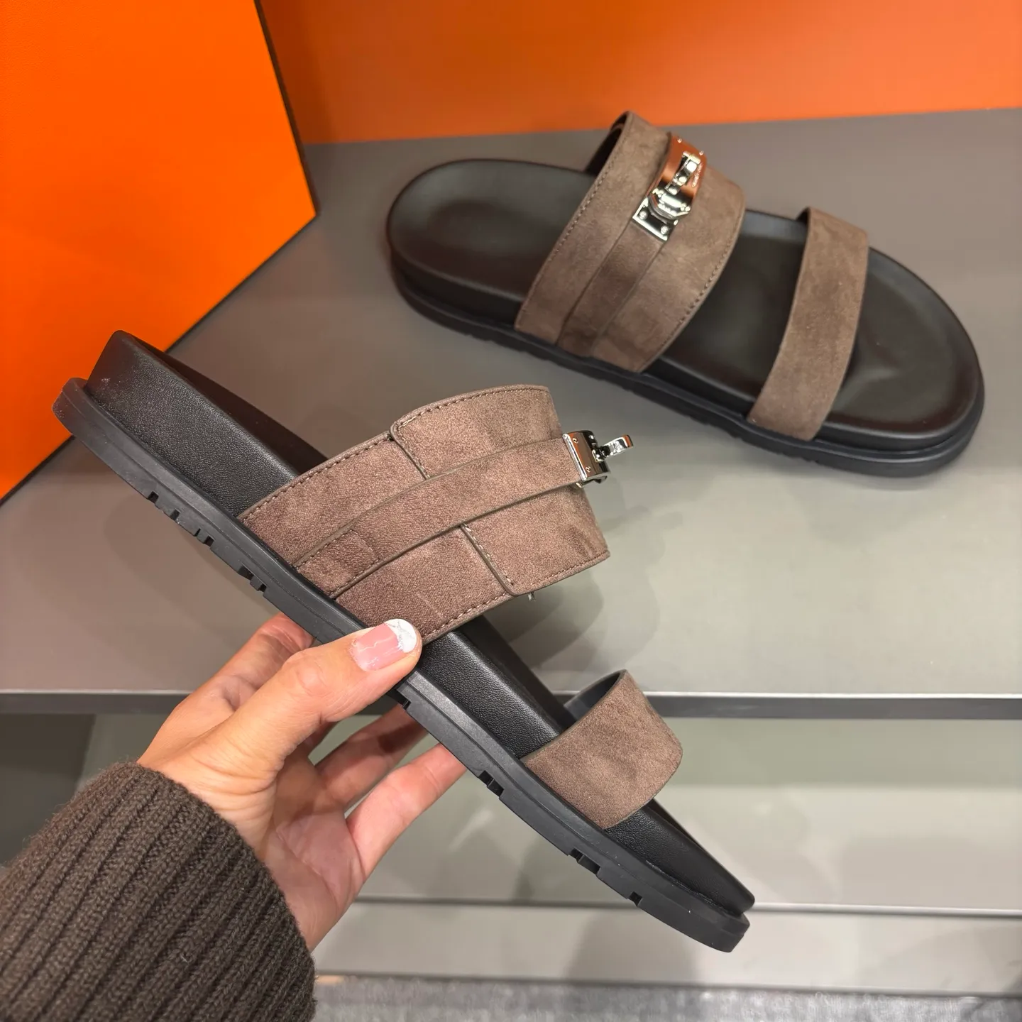 Men's shoes 💰300, size 38-45, the new 2014 summer Hermes shoes are the same as the original ones, handmade by masters! ❥High-end customization, exclusive products, the highest version in the industry⚠❥Using: Hermers upper: (pursuing top walking comfort) ✨Top quality on sale━━━━Hermes━━━━━